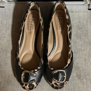 Lightly used cheetah print flats